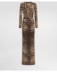 Dolce & Gabbana - Leo- Charmeuse Dress - Lyst