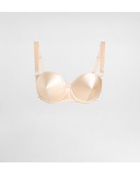 Dolce & Gabbana - Balconette-Bh Aus Satin Mit Kegelförmigen Körbchen - Lyst