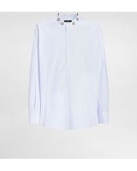 Dolce & Gabbana - Cotton Shirt With Bejeweled Detailing - Lyst