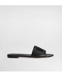 Dolce & Gabbana - Leather Slides - Lyst