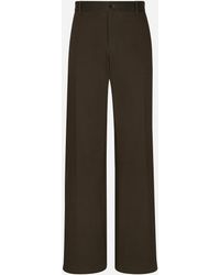 Dolce & Gabbana - Pantalón Sastre De Algodón - Lyst