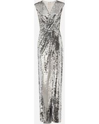 Dolce & Gabbana - Sequin-embellished Maxi Dress - Lyst