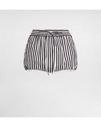 Dolce & Gabbana - Striped Poplin Culottes - Lyst
