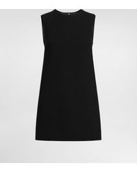 Dolce & Gabbana - Short Wool Crepe A-Line Dress - Lyst