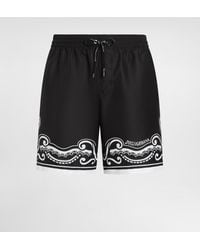 Dolce & Gabbana - Mid-Length Swim Trunks With Bandanna - Lyst