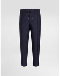 Dolce & Gabbana - Virgin Wool Jogging Trousers - Lyst