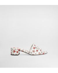 Dolce & Gabbana - Printed Calfskin Mules With Little Roses Print - Lyst
