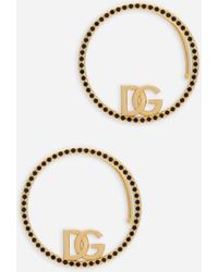 Dolce & Gabbana - Ear Cuffs Mit Dg-Logo Und Strass - Lyst