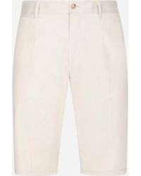 Dolce & Gabbana - バミューダパンツ ストレッチコットン Dgパッチ - Lyst