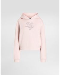 Dolce & Gabbana - Jersey Hoodie With Embroidery - Lyst