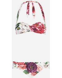Dolce & Gabbana Bedruckter Bikini Mit Balconette-Bikinitop - Mehrfarbig