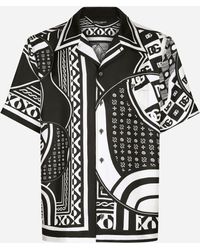 Dolce & Gabbana Hawaiihemd Seide Bandana-Print - Mehrfarbig