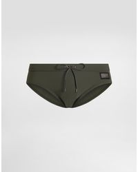 Dolce & Gabbana - High-Rise Swim Briefs - Lyst