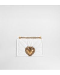 Dolce & Gabbana - Medium 'devotion' Bag In Quilted Nappa Leather - Lyst