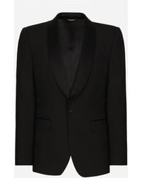 Dolce & Gabbana - シングルブレストタキシードジャケット シチリアフィット ストレッチウール - Lyst