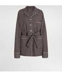 Dolce & Gabbana - Striped Poplin Vanity Shirt - Lyst