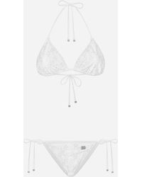 Dolce & Gabbana - Broderie Anglaise Bikini - Lyst