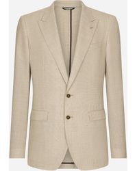 Dolce & Gabbana - Einreihige Jacke Taormina Aus Wolle - Lyst