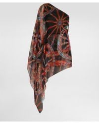 Dolce & Gabbana - One-Shoulder Carretto-Print Chiffon Dress - Lyst