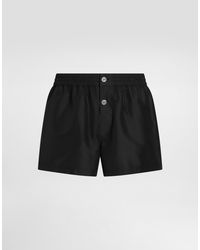 Dolce & Gabbana - Canvas Swim Boxer Shorts - Lyst