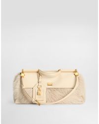 Dolce & Gabbana - Medium My Sicily Fur And Plongé Calfskin Handbag - Lyst