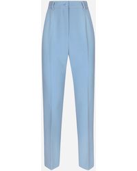 Dolce & Gabbana - Pantalon Couture En Crêpe De Laine - Lyst