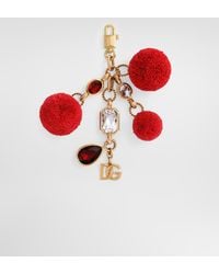 Dolce & Gabbana - Metal Keychain With Charms - Lyst