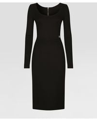 Dolce & Gabbana - Dg Logo Midi Dress - Lyst
