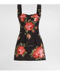 Dolce & Gabbana - Rose Bouquet-Print Cotton Top - Lyst