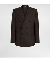 Dolce & Gabbana - Double-Breasted Taormina Wool Jacket - Lyst