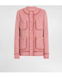 Dolce & Gabbana - Chaqueta De Botonadura Sencilla De Tweed Raschel - Lyst