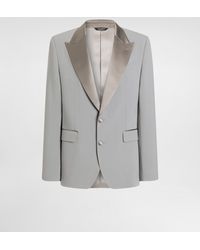 Dolce & Gabbana - Sicilia Light Single-Breasted Micro-Rib Tuxedo Jacket - Lyst