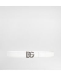 Dolce & Gabbana - Belt With Dg Logo Buckle - Lyst