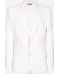 Dolce & Gabbana - Single-Breasted Stretch Wool Sicilia-Fit Jacket - Lyst