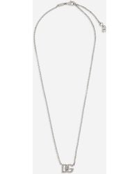 Dolce & Gabbana - Gliederhalskette Mit Dg-Logo - Lyst