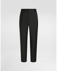 Dolce & Gabbana - Virgin Wool Trousers - Lyst