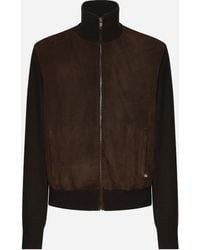 Dolce & Gabbana - Jacket With Suede Front - Lyst