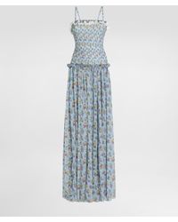 Dolce & Gabbana - Small Floral-Print Chiffon Dress - Lyst