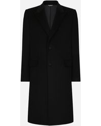 Dolce & Gabbana - Single-Breasted Cashmere Coat - Lyst