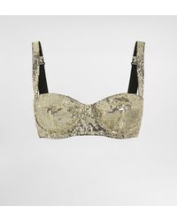 Dolce & Gabbana - Balconette Bra With Micro-Sequin Embellishment - Lyst