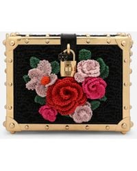 Dolce & Gabbana - Raffia Crochet Dolce Box Bag - Lyst