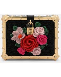 Dolce & Gabbana - Raffia Crochet Dolce Box Bag - Lyst