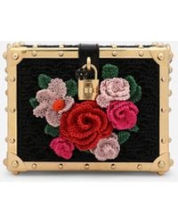 Dolce & Gabbana - Raffia Crochet Dolce Box Bag - Lyst
