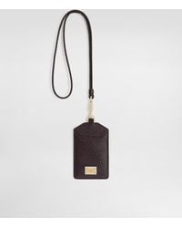 Dolce & Gabbana - Dauphine Calfskin Keychain With Plate - Lyst