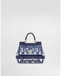 Dolce & Gabbana - Dg Exclusive Medium Sicily Handbag With Majolica Embroidery - Lyst