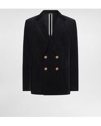 Dolce & Gabbana - Jacke Portofino Aus Samt Mit Doppelreiher-Design - Lyst