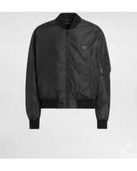 Dolce & Gabbana - ロゴプレート テクニカルファブリック パデッド ボンバージャケット - Lyst