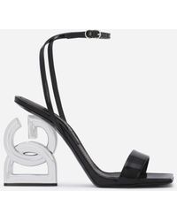 Dolce & Gabbana Pop Kiera Dg Sandals - Black
