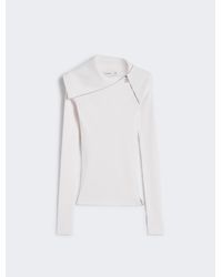 Sportmax - Maglia A Collo Alto Con Zip - Lyst