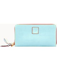 florentine large zip around wristlet